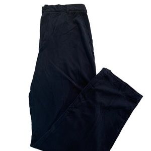 NWT Caribbean Size 34x34 Brigade Blue Corded Silk Relaxed Pant, 5 pocket